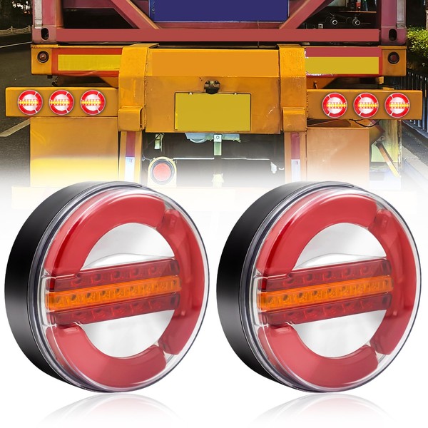 X-STYLE Trailer Tail Lamp, LED Flowing Turn Signal Lamp, 24