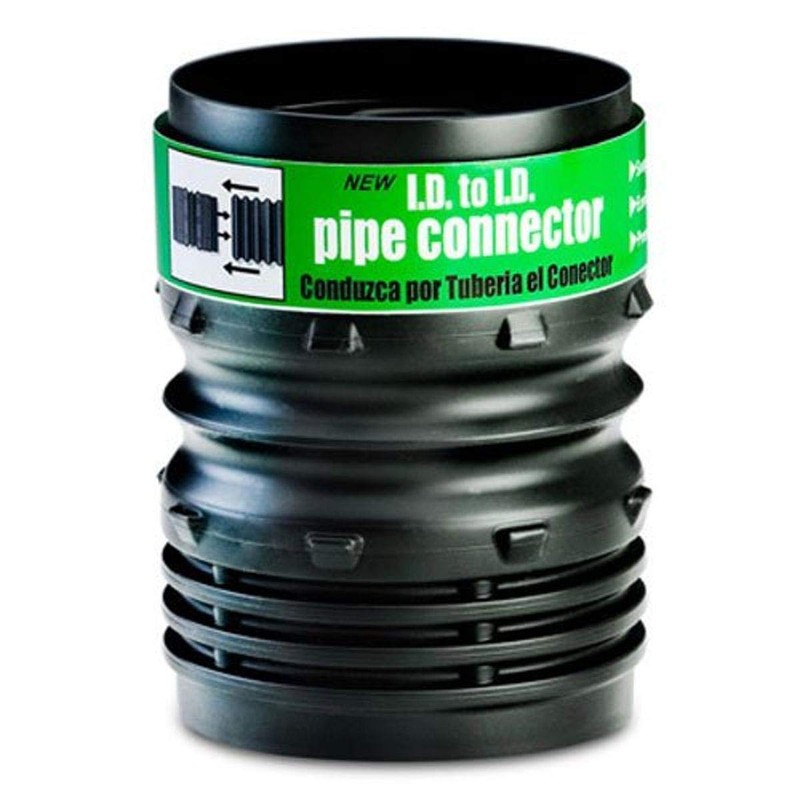 Flex-Drain ADP53302 I.D. to 4-Inch I.D. Pipe Connector, Landscaping Drain