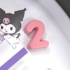 Tsujiseru 2926253 Sanrio Wall Clock, Icon Wall Clock, Black, Diameter