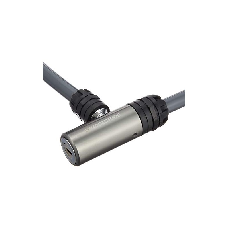 Bridgestone WL-AD.B Allock Bicycle Key Wire Lock, Dark Gray, Anti-Theft