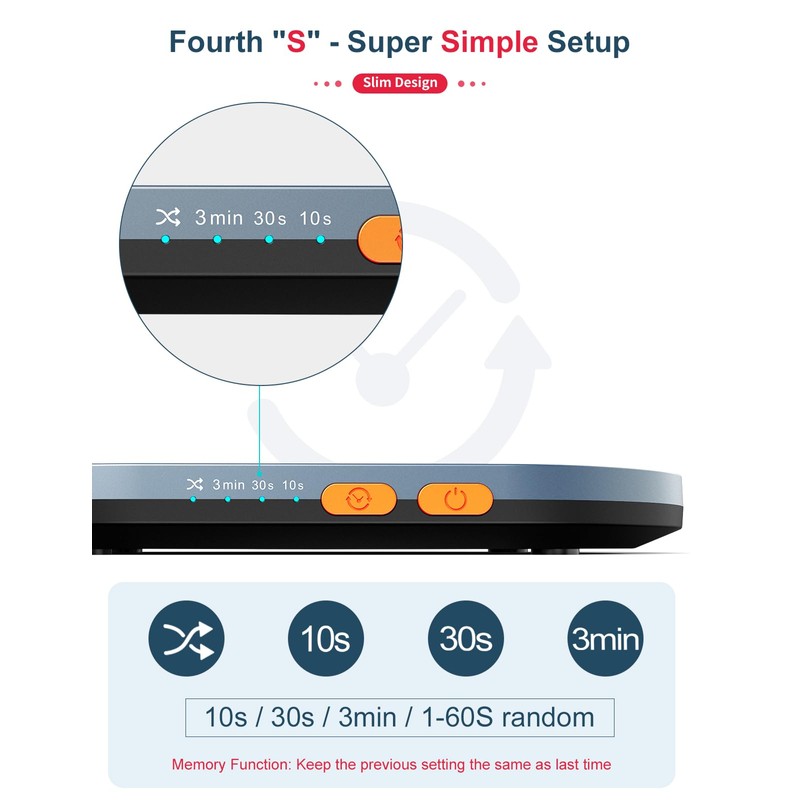 STARVIKY Undetectable Mechanical Mouse Jiggler, Ultra-Slim Mouse Mover, with Random
