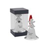 Wallace 2022 Silver-Plated Grande Baroque Bell Ornament w/Gingerbread Man Finial,