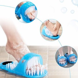 Exfoliation, heel foot care, foot wash, foot wash, foot cleaning, foot brush pink