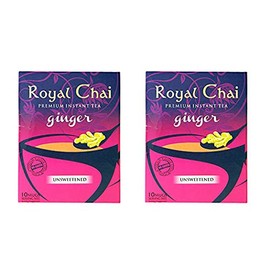 Royal Chai - Premium Instant Tea - Ginger (unsweetened) 180g x 2