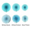 FUPUTWO Party Decoration Set, Paper Fan, Honeycomb Ball, Flower, Event