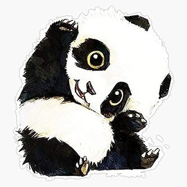 Magnet Panda Drawing Magnet Bumper Sticker Car Magnet Flexible Reuseable Magnetic Vinyl 5"