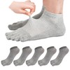 REVEW 5 Pairs Men Toe Socks Five Finger Socks Cotton