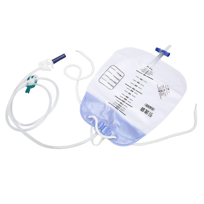 5Pcs Urinary Drainage Bag Thickened PVC Anti Reflux Disposable Urine