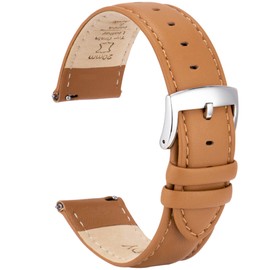 [OTTOODY] Genuine Leather Watch Band Watch Strap 22mm 21mm 20mm 18mm 16mm Quick Release Band for Men Women Elegant & Soft Calf Leather Watch Replacement Band No Tools Required for Watches and Smart