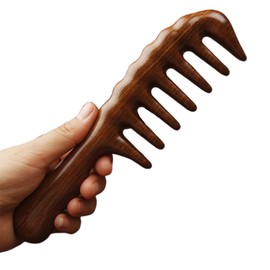 EOYVAIL Hair Combs, Large Wide Teeth Wooden Comb, Anti-Static Massage Comb, Wooden Hair Comb, Massage Comb, Hair Care Comb (20 cm)