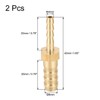 sourcing map Straight Brass Barb Fitting Reducer, Fit Hose ID