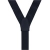 Trafalgar Men's Classic Herringbone Formal End Silk Braces (Suspenders), Black