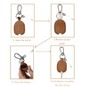 LVYOUME Premium Car Key Cover -nitial Letter Keychain| Leather Key