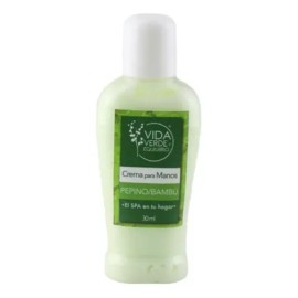 Crema Para Manos Natural Libre D Parabenos Pepino Bambu 30ml