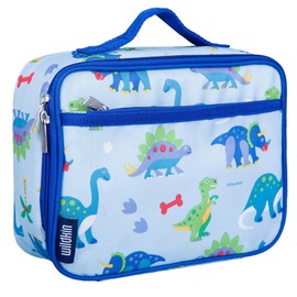 Wildkin Kids Insulated Lunch Box Boys – Durable and Reusable for School & Travel (Dinosaur Land)