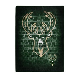 Northwest Company Milwaukee Bucks Street Raschel Throw Blanket, Multicolor (1NBA680010015RET)
