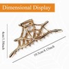 Spider Web Metal Hair Claw Clip, 1Pc Gold Punk &