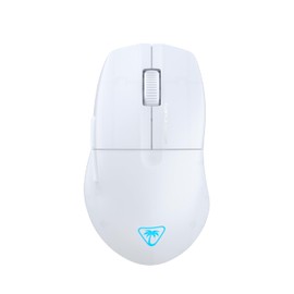 Turtle Beach Pure Air - Ultra-Light Wireless Ergonomic RGB Gaming Mouse, 26K DPI Optical Sensor, 125 Hour Battery, Dual Wireless System, Titan Optical Switches, Bluetooth, RGB Illumination - White