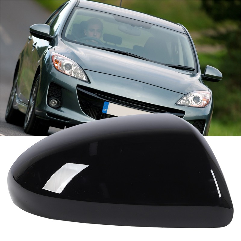 Side Mirror Cover Plastic Weather Resistant Exterior Rearview Mirror Cover