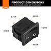 R19A T85U Rocker Switch 2 Pins 2 Position 6A 125/250VAC,