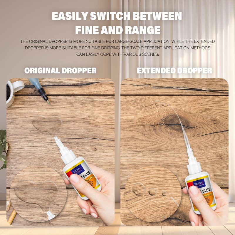 Bottrony Stone Glue - 2 Pcs Fast Drying Clear Super