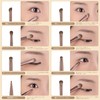 MSQ Eye Shadow Brush, Set of 8, Popular, Mocha Series,