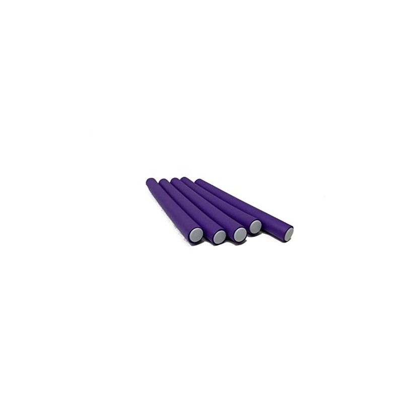 Purple Color Flex Spongy Rod Rollers Twist-flex Pro Curls Hair