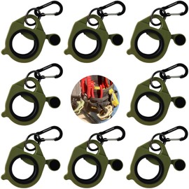 CANAANIN Zip Tie Holder Cable Tie Holder Heavy-Duty Colored Upgraded for Tool Belt Electrician Tool Tradie Bits Organized Strong Efficient Storage Reusable Portable 8 Pack (Green)