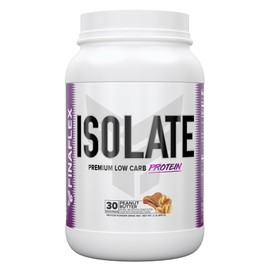 FINAFLEX Isolate, Peanut Butter - 2 lb - 25 Grams of Iso Protein Per Serving - Milkshake-Like Taste - Zero Sugar, Zero Fat & Gluten Free - 30 Servings