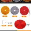 Rustark 15Pcs Front Reflector Round Reflector with 30Pcs 304 Mounting