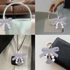 Bow Pearl Bag Charm for Tote Bag Wallet Keychain for