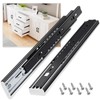 VAGUDE Push to Open Drawer Slides 1 Pair Full Extension