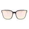 U.I STATION Square Sunglasses Womens Mens Oversized Mirrored lens U886