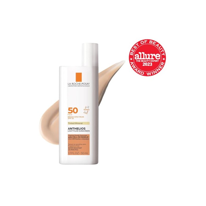 La Roche-Posay Anthelios Tinted Mineral Sunscreen Ultra-Light SPF 50, 1.7