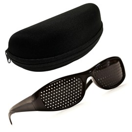 [Cata-MEDICA] メディカル ピンホールメガネ 視力 目のトレーニング 眼筋運動 【スマホ、パソコンで目を使用した後に】 取扱説明書付き