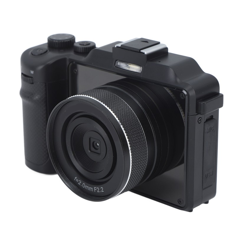 4K Digital Camera Front Rear Dual Lens 48 Megapixels 18X