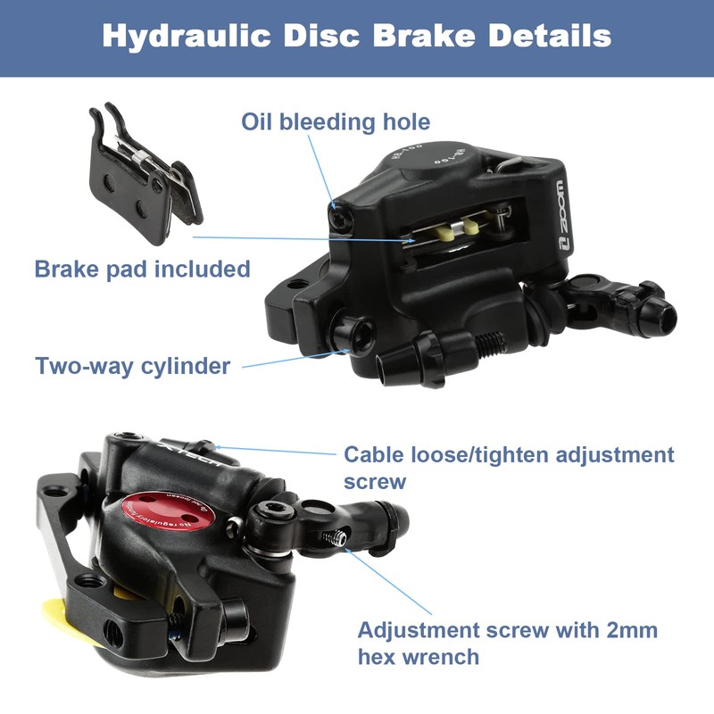 PETCHOR HB-100 Line Pulling Hydraulic Disc Brake Calipers，Mechanical Disc Brakes