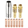 HARFINGTON 10pcs MIG Welding Gun Kit 0.024" Contact Tip Nozzle