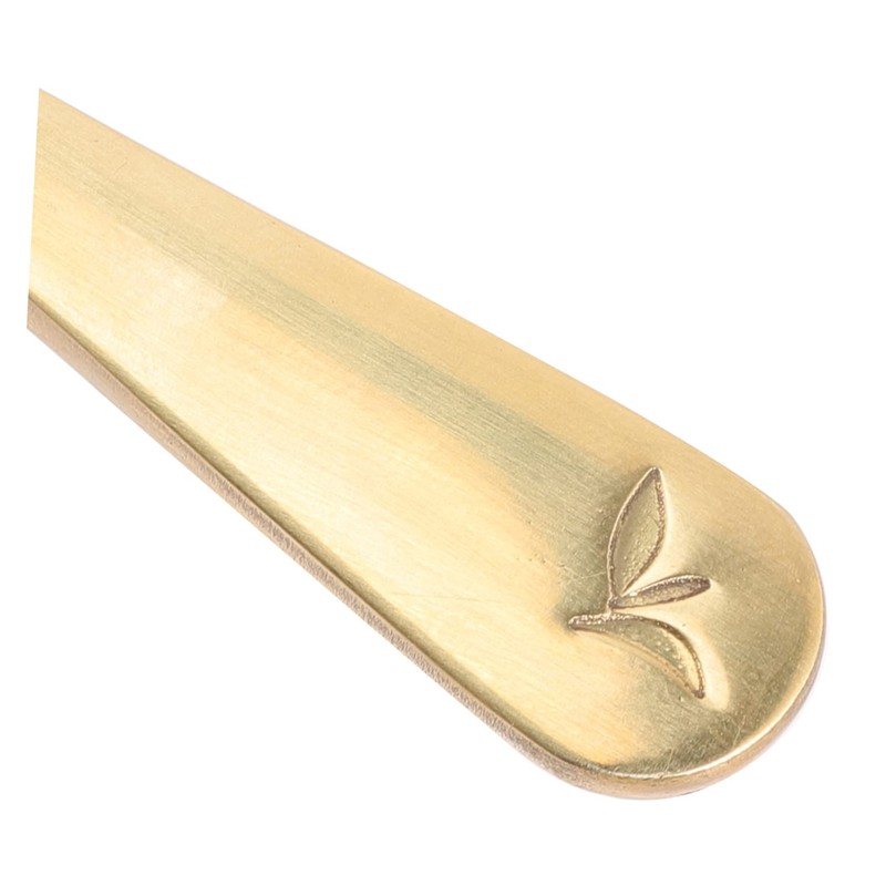 Zerodeko 3pcs Quality Small Tea Spoons Metal Leaf Scoop Bean