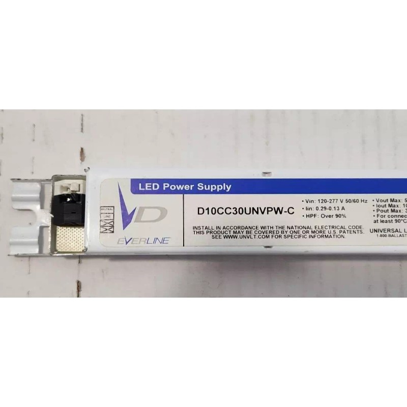 EVERLINE D10CC30UNVPW-C Programmable LED Power Supply- Ballast - NOS