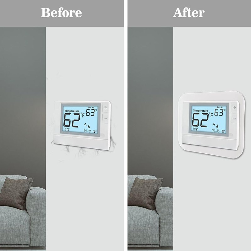 Large Thermostat Backplate – Universal Fit for Standard Thermostats, Wall