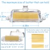 Gusnilo Glass Butter Dish with Lid for Countertop,Glass Butter Dish