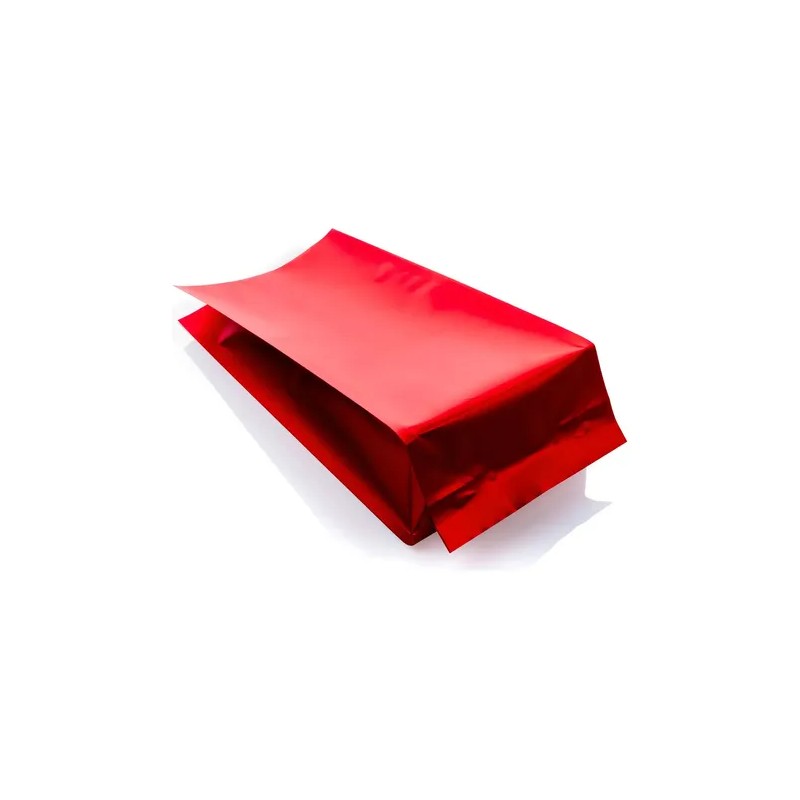Bolsas Fuelles Lamitec Rojo 39cm x100 Para Café Semillas Alimentos