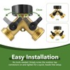 Raheem Hose Splitter 2 Way 3/4 Inch with Garden Hose