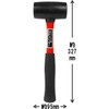 SK11 Fiberglass Pattern Rubber Hammer 1LBS