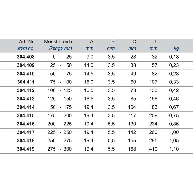 CNC Quality Outside Micrometer 25-50 mm