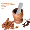 BIUDECO Handheld Stone Pestle for Garlic Spices Ergonomic Lightweight Grinding