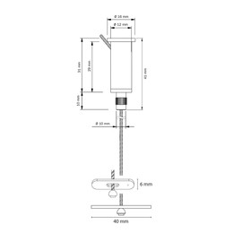 STAS Suspension Set with Cross Anchor and Adjustable Ceiling Mount (Pack of 2X)