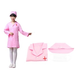 Olive-G Cute Kids Nurse Cosplay White Coat Hat Set