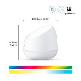 WiZ Squire Table Lamp - Portable- Smart- Full-Color Light - Connects to Your Existing Wi-Fi - Control with Voice or App - Works with Google Home, Alexa and Siri Shortcuts